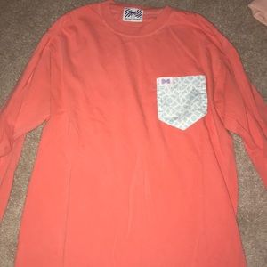 Fraternity Collection long sleeve pocket tee